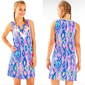 Lilly Pulitzer Blue and Pink Mini Dress